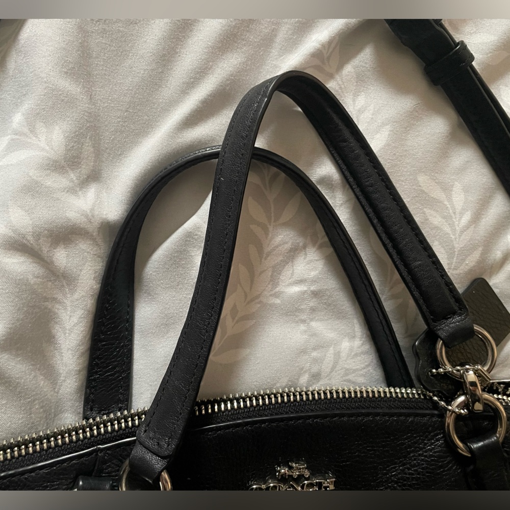 Coach Black Kelsey pebbled leather - Picture 3 of 9